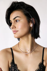 1 Carat Round Diamond Solitaire Necklace in 14K Yellow Gold