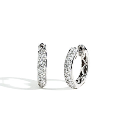 1.00ctw Pavé Diamond Huggie Earrings - Private Label product