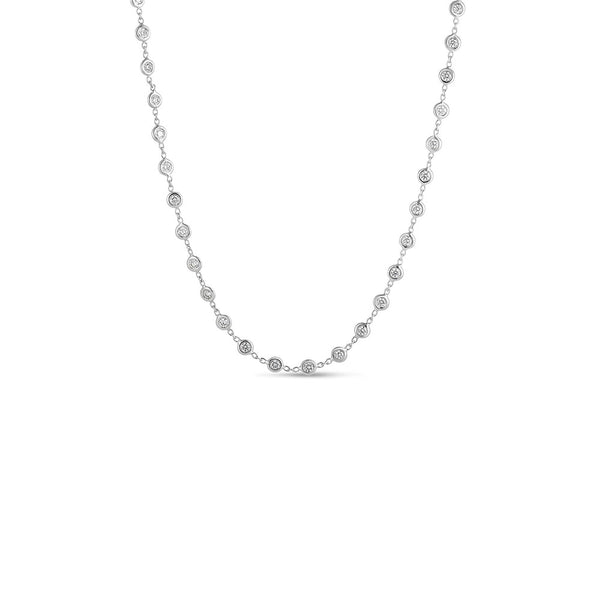 Roberto Coin Diamonds by the Inch Collection White Gold Diamond Necklace