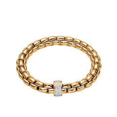 Fope Flex It EKA Pave Diamond Station Bracelet