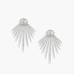 Rahaminov Diamond Sunset Earrings in 18k White Gold