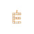 EF Collection Diamond Initial Charm in Yellow gold