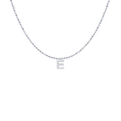 EF Collection Diamond Initial Charm in Yellow gold