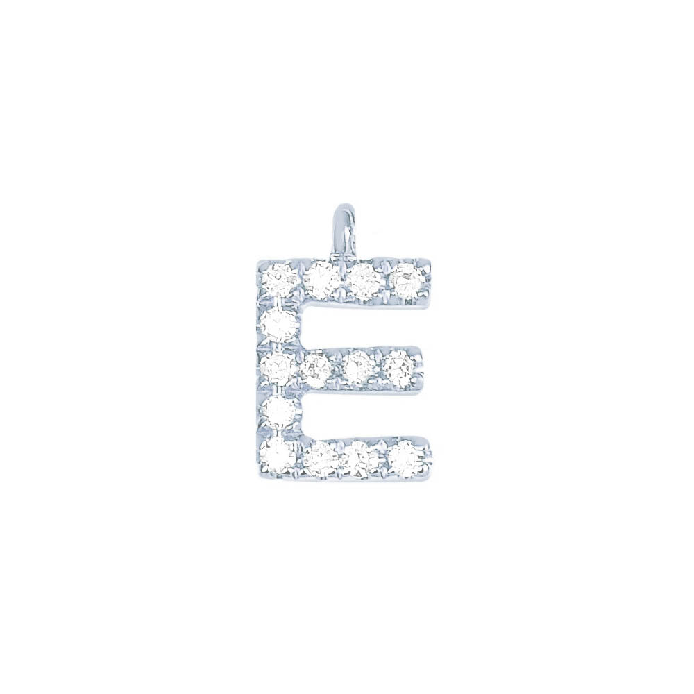EF Collection Diamond Initial Charm in Yellow gold