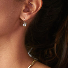 Moritz Glik Esmeralda Baguette Diamond Earrings