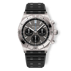 Breitling Chronomat Titanium B01 Anthracite Black Dial with Black Rubber Rouleaux Strap - 42mm