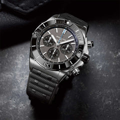 Breitling Super Chronomat Titanium B01 with Black Rubber Rouleaux Strap - 44mm