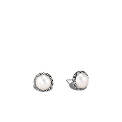 John Hardy Essentials Pearl Studs