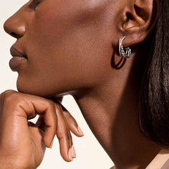 John Hardy Essentials Silver Crossover Earrings