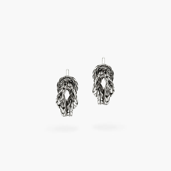John Hardy Love Knot Silver 9mm Hoop Earrings
