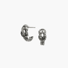 John Hardy Love Knot Silver 9mm Hoop Earrings