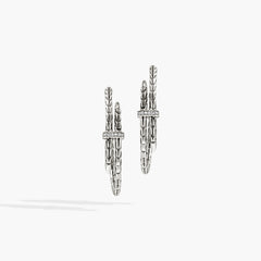 John Hardy Spear Diamond Pave Hoops