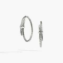 John Hardy Spear Diamond Pave Hoops