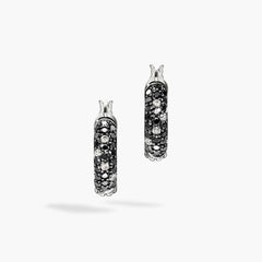 John Hardy Surf Diamond 9mm Hoop Earrings in Sterling Silver