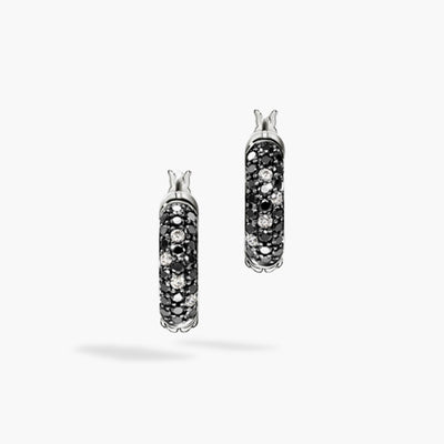 John Hardy Surf Diamond 9mm Hoop Earrings in Sterling Silver - John Hardy product