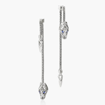 John Hardy Naga Drop Earrings with Blue Sapphires - John Hardy product