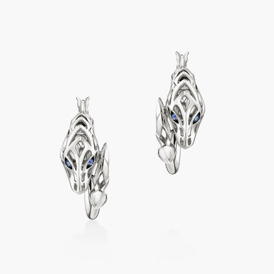 John Hardy Naga Hoop Earrings with Blue Sapphires - John Hardy product
