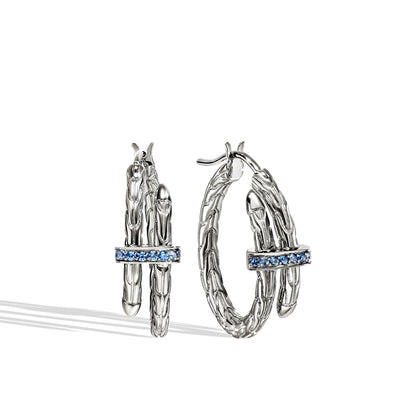 John Hardy Spear Blue Sapphire Hoop Earrings - John Hardy product