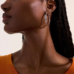 John Hardy Spear Blue Sapphire Hoop Earrings