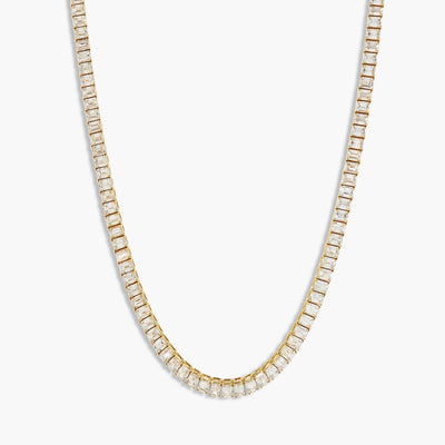 26 Carat Emerald Cut Diamond Tennis Necklace - Private Label product