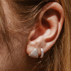 Carbon & Hyde Diamond Boom Huggie Earrings
