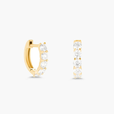 Carbon and Hyde Sparkler Huggie Diamond Earrings - Carbon & Hyde product