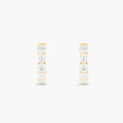 Carbon and Hyde Sparkler Huggie Diamond Earrings