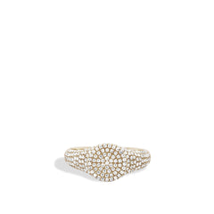 EF Collection Diamond Signet Pinky Ring