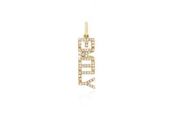 EF Collection Diamond Custom Name Charm