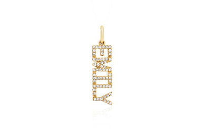 EF Collection Diamond Custom Name Charm - EF Collection product