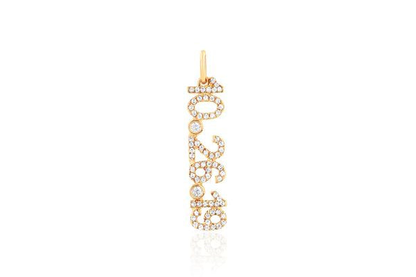 EF Collection Diamond Custom Date Charm