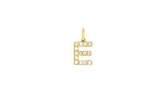 EF Collection Diamond Initial Charm in Yellow gold
