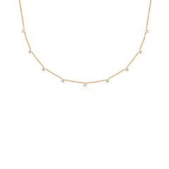 EF Collection 9 Diamond Station Necklace