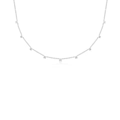 EF Collection 9 Diamond Station Necklace