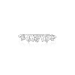 EF Collection Jumbo Multi Faceted Diamond Ring