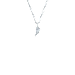 EF Collection Diamond Angel Wing Pendant Necklace