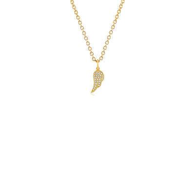 EF Collection Diamond Angel Wing Pendant Necklace - EF Collection product