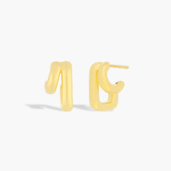 EF Collection Gold Jumbo Huggie Earrings