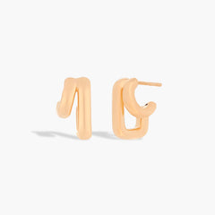 EF Collection Gold Jumbo Huggie Earrings
