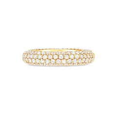 Carbon & Hyde Pave Bombe Ring