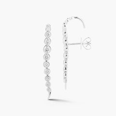 Ondyn River Earrings in 18K White Gold