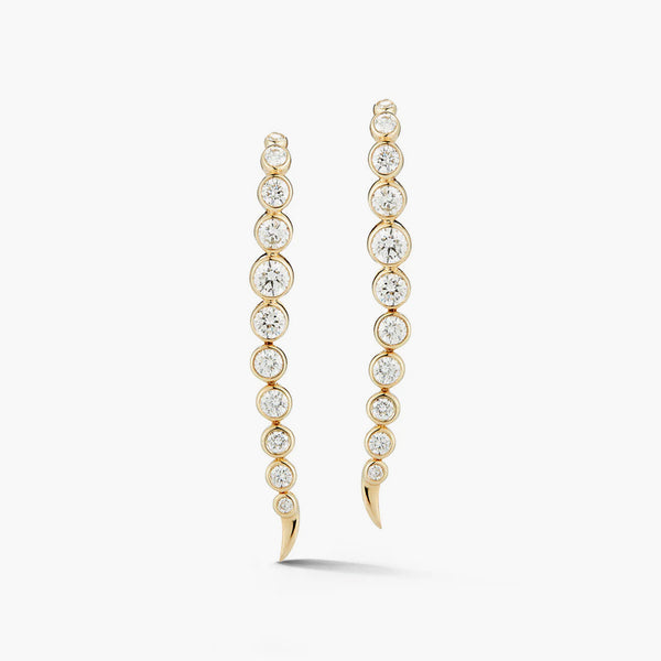 Ondyn River Earrings in 18K Yellow Gold