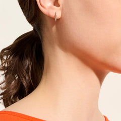 John Hardy Essentials Diamond Pavé Hoop Earrings in 14K Yellow Gold