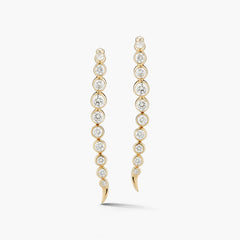 ONDYN River Diamond Bezel Earrings