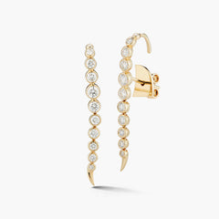 ONDYN River Diamond Bezel Earrings