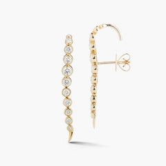 ONDYN River Diamond Bezel Earrings