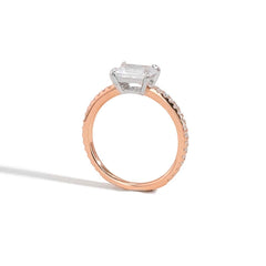 The East to West Solitaire Pavé