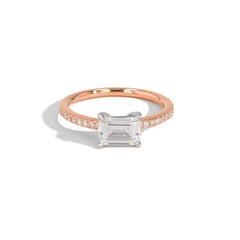 The East to West Solitaire Pavé