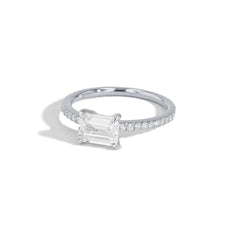 The East to West Solitaire Pavé