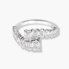 Private Label Emerald Bypass Harmony Ring